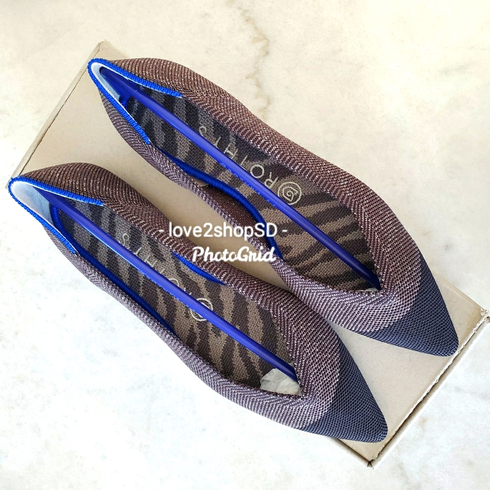 Rothy's Twilight Metallic Captoe Size 8.5 BNIB
